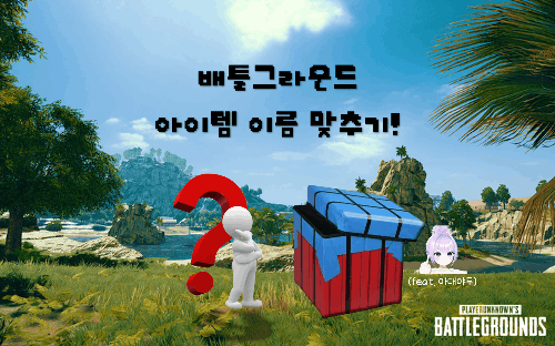 배틀그라운드 아이템 이름 맞추기