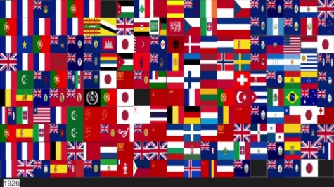 옛날 국기 보고 옛날 국가 맞추기