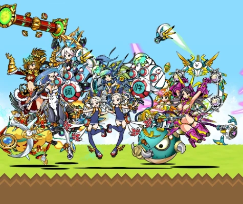 가슴만 보고 냥코 캐릭터 마추기 썸네일