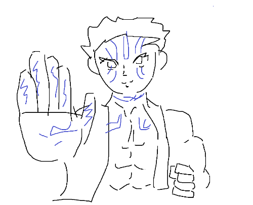 개대충 그린 애니 명장면 마추기