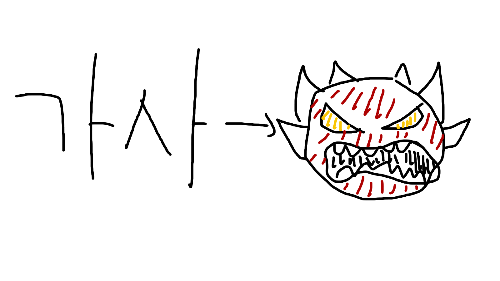 지메 가사 보고 익데 맞히기