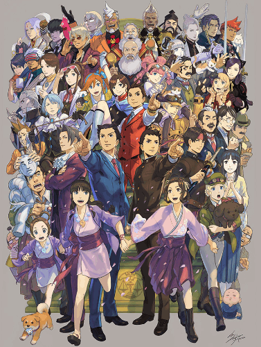 역전재판 시리즈 캐릭터 이름 맞히기 (역재1~6+대역재1&2+역검1&2)