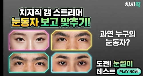 치지직 캠 스트리머 눈동자 보고 맞추기(2026.04.01 110명) 썸네일