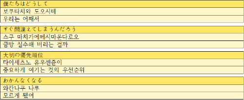 프로젝트 세카이 가사 보고 노래 맞추기