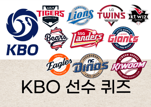 KBO 야구선수 퀴즈(현역, 은퇴) 썸네일