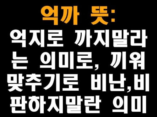 "억까"테스트 썸네일